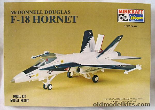 Hasegawa 1/72 F-18 (F/A-18) Hornet - Navy or Marines, 1154 plastic model kit